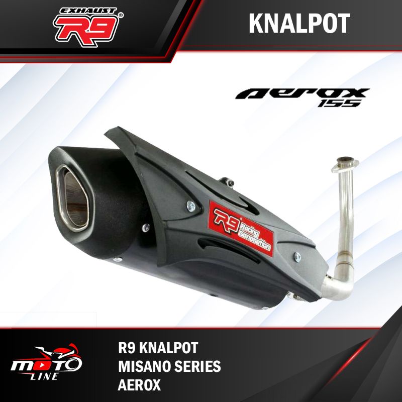 Knalpot R9 Misano Aerox