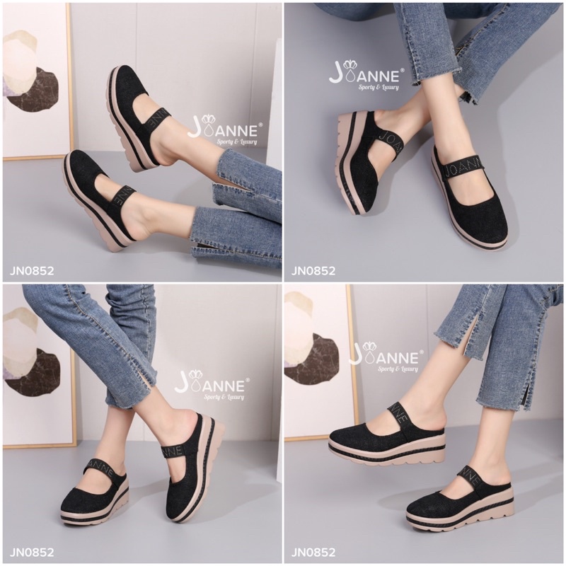 RESTOCK! [ORIGINAL] JOANNE Slop Wedges Shoes Sepatu Wanita #JN0852