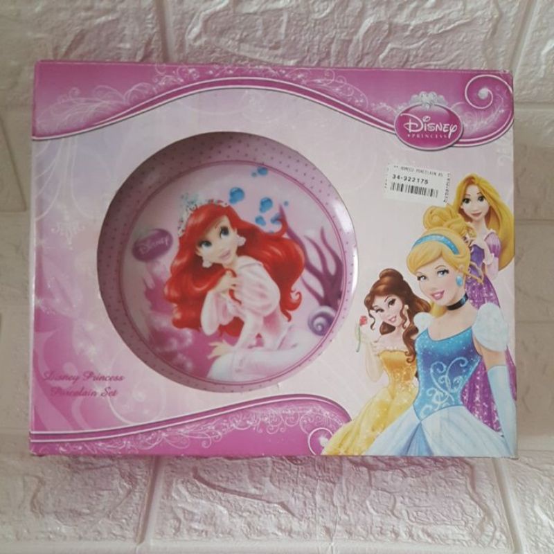 DISNEY PRINCESS PORSELAIN SET 3PCS SNI HOMECO HYPERMART