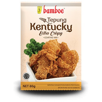 

Tepung Kentucky Flour Crispy Bamboe 80 Gr
