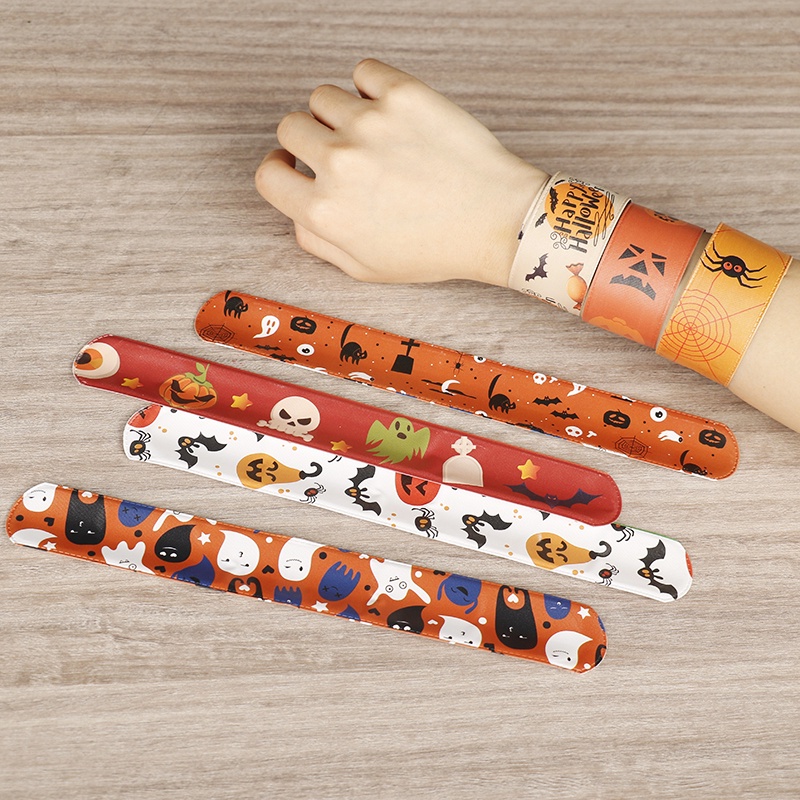 1pc Gelang Slap Desain Halloween Untuk Hadiah Anak