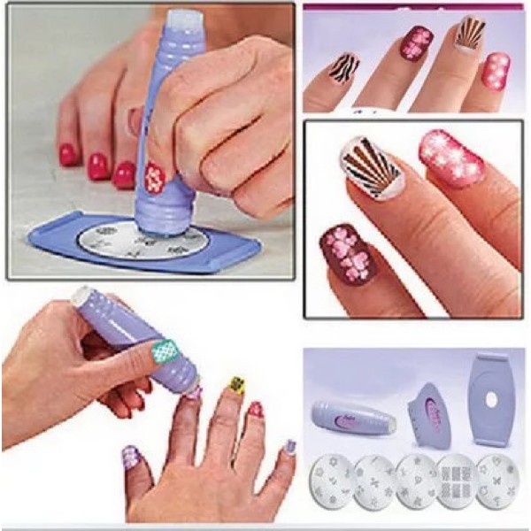 (BOW) Sale Nail Art Stamping Kit Alat Stamp Kuku