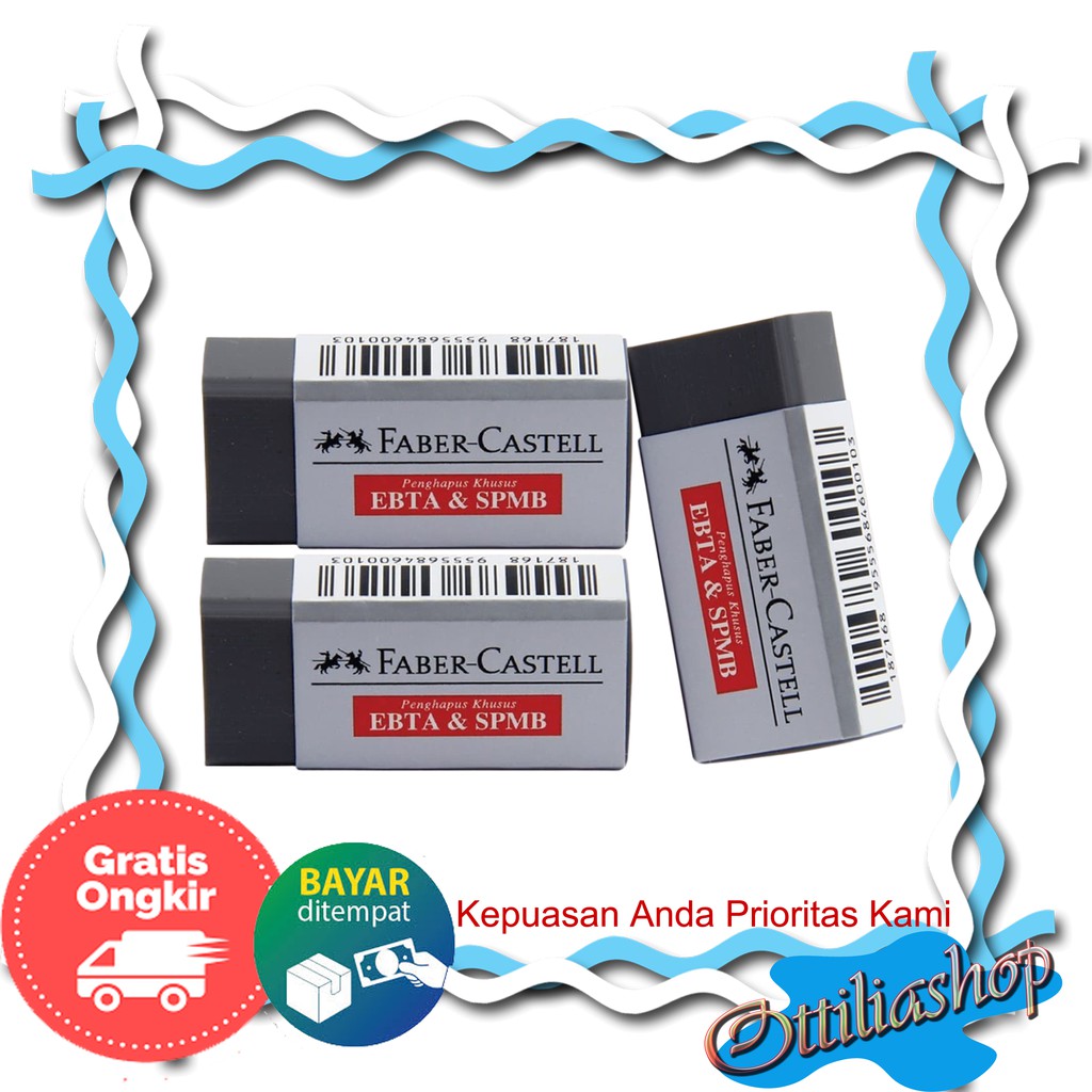 

PENGHAPUS PENSIL PENGHAPUS UJIAN FABER CASTELL PENGHAPUS EBTA DAN SPMB FABERCASTELL