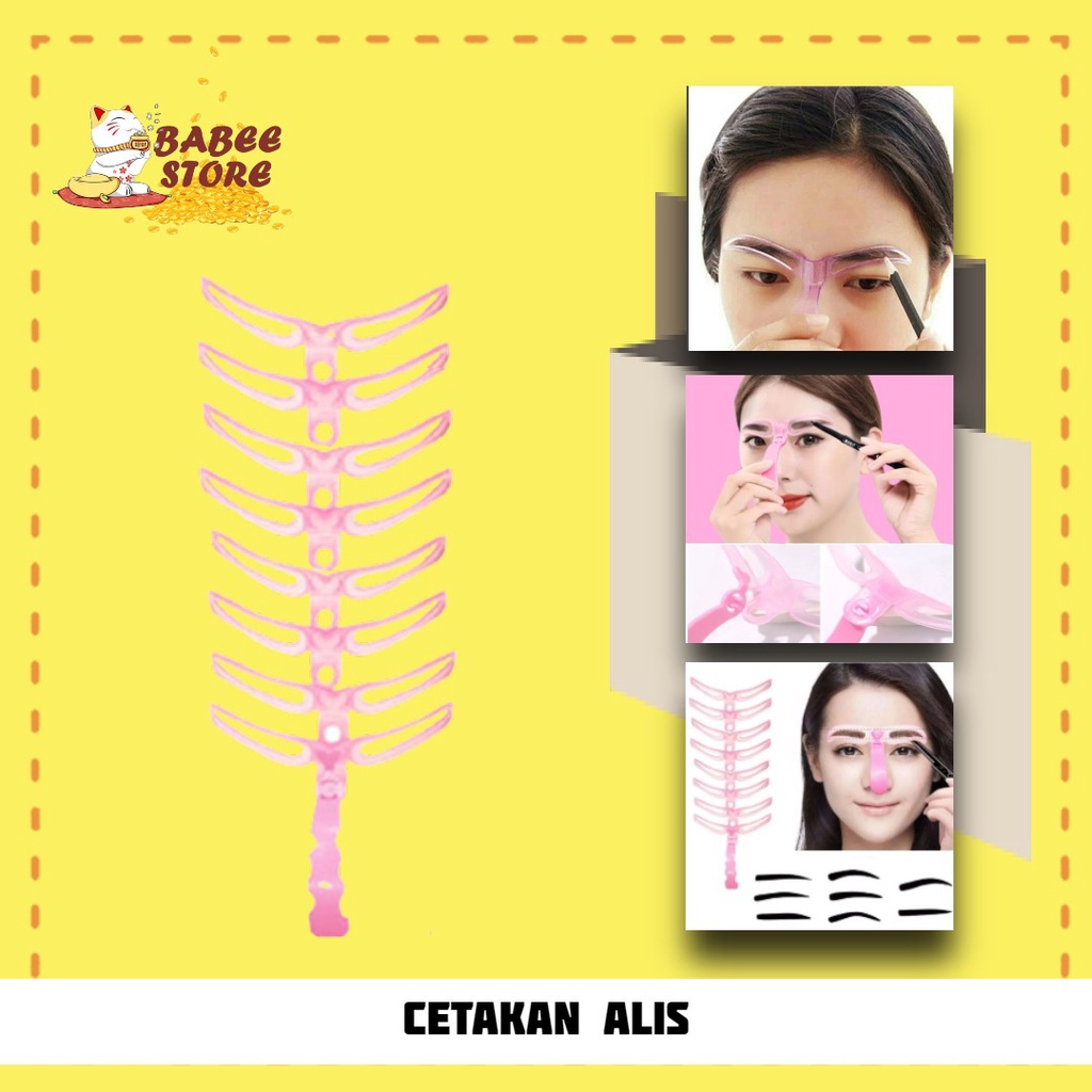 BABEE - CETAKAN ALIS 8 IN 1 / PENCETAK ALIS / CETAKAN ALIS MATA / CETAK ALIS 8 TIPE