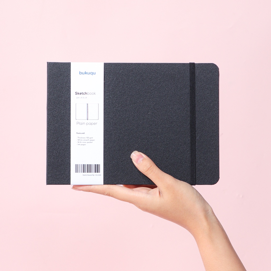 

bukuqu Sketchbook Hardcover - Notebook gambar / Lukis / Cat Air tebal / Sketch book / Buku Sketsa