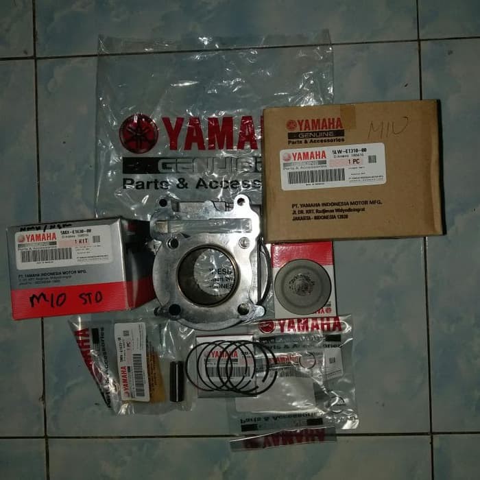 BLOK SEHER + PISTON KIT Mio Sporty Mio Smile Mio Soul Ori YGP 100% UANG KEMBALI