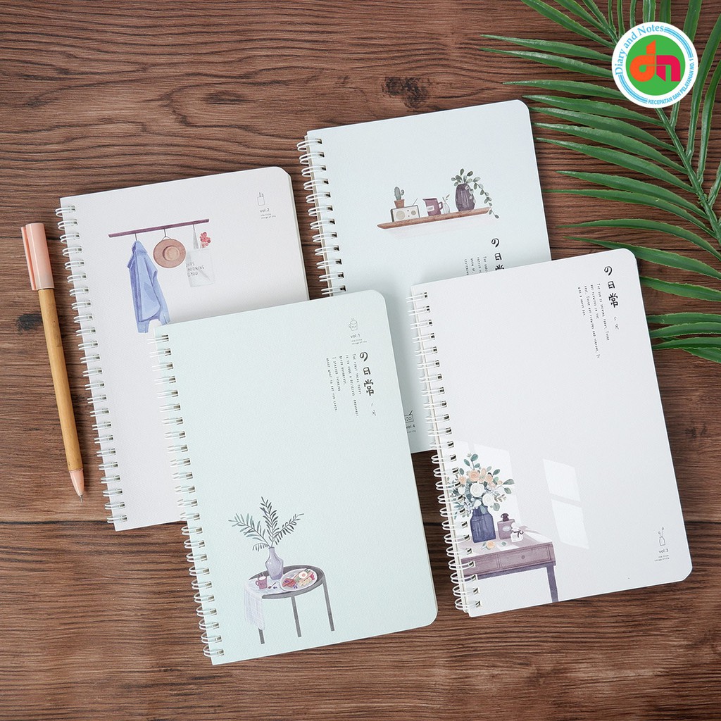 

Spiral Ruled Notebook Buku Catatan Notebook Spiral Kawat A5 Cover Putih Bening Transparan BLANK