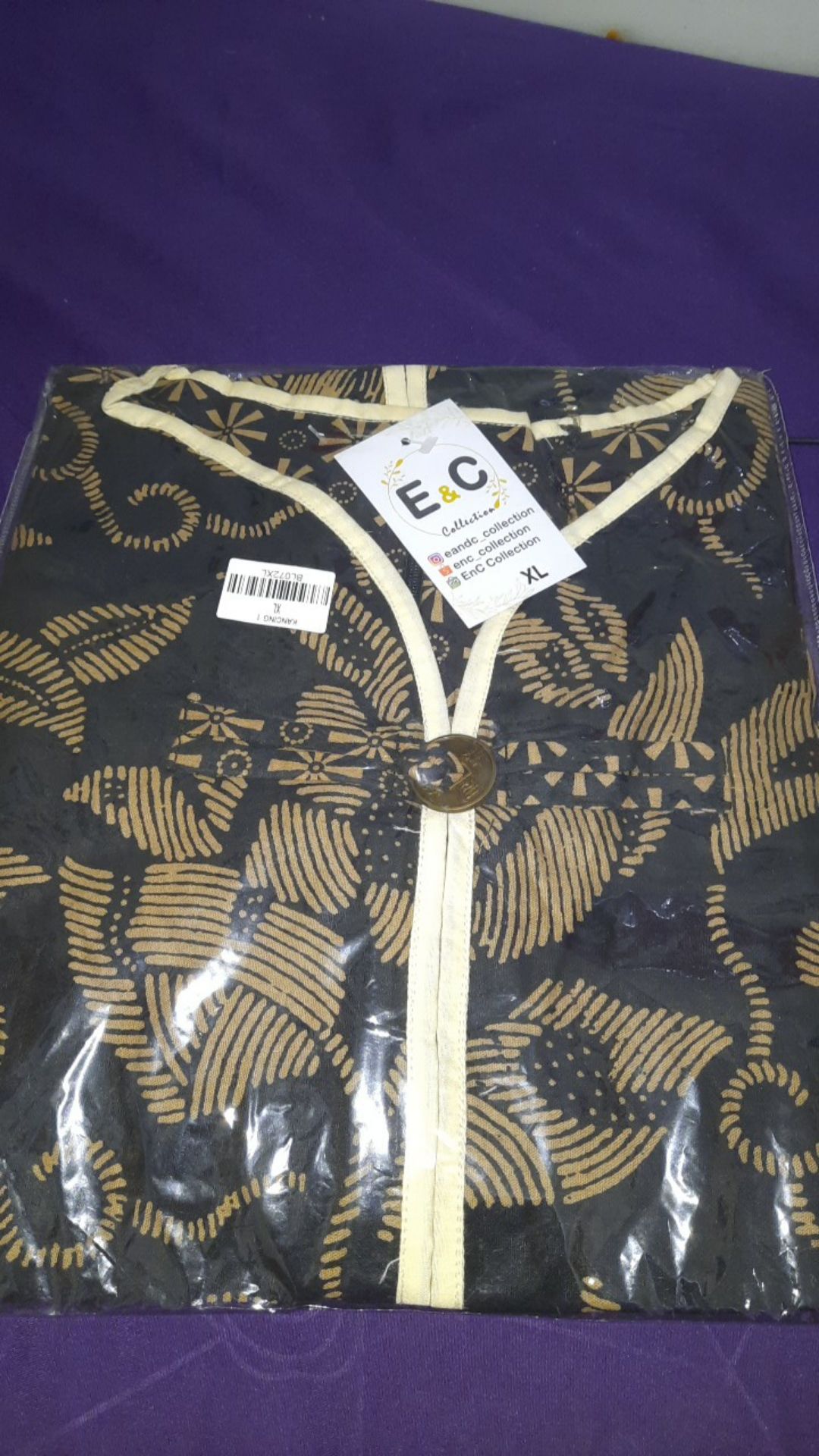 Blouse Batik Wanita Daun Kembar Mas - Atasan Batik - S-m-l-xl-2l-3l-4l-5l