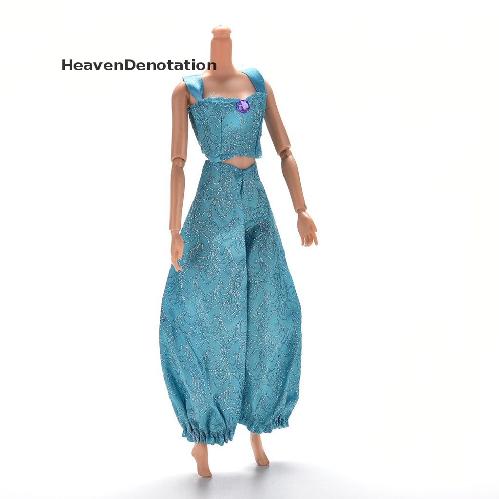 2pcs / Set Pakaian Yoga Untuk Boneka Barbie Latin Princess
