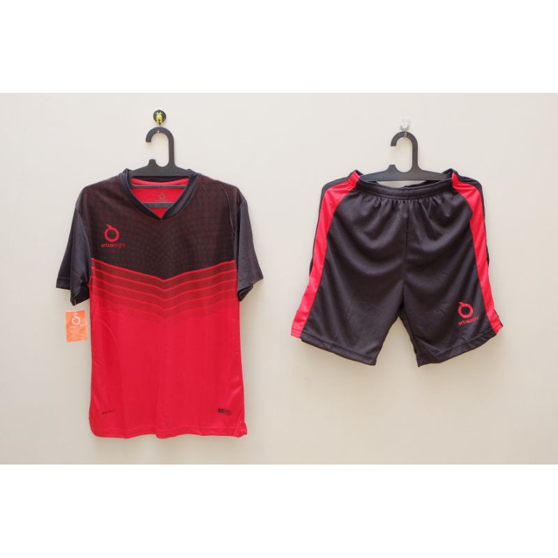 Jersey Futsal Jersey Sepakbola Printing Ortuseight Gradasi Merah