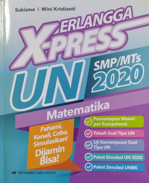 ERLANGGA X-PRESS UN SMP / MTS 2020 XPRESS UN SMP MATEMATIKA IPA  BHS. INDONESIA soal soal un smp-3