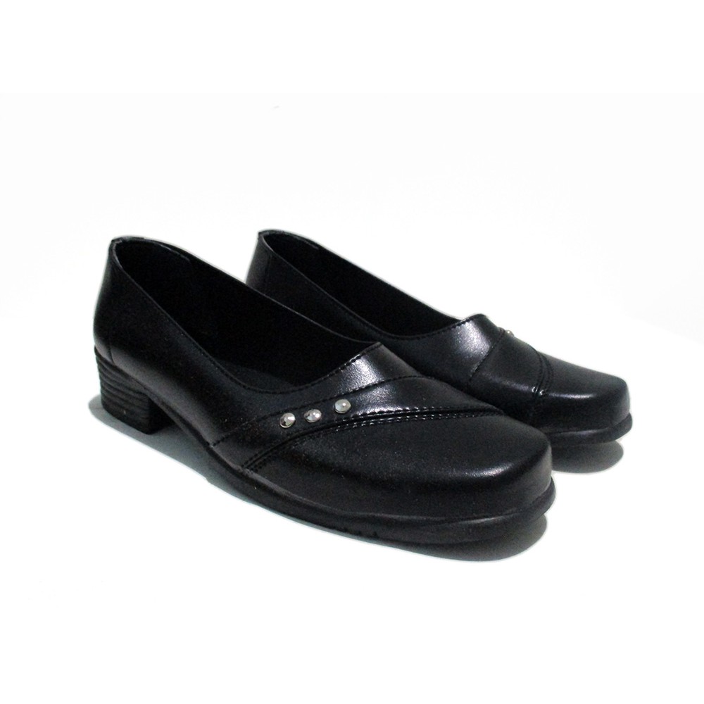 SEPATU KERJA KANTOR WANITA PANTOFEL HAK PENDEK HITAM SIZE SEPATU KERJA KANTOR WANITA PANTOFEL HAK PENDEK HITAM SIZE
