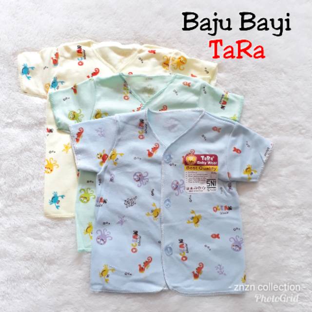 TARA 6 PC BAJU  BAYI  TANGAN  PENDEK WARNA Shopee Indonesia