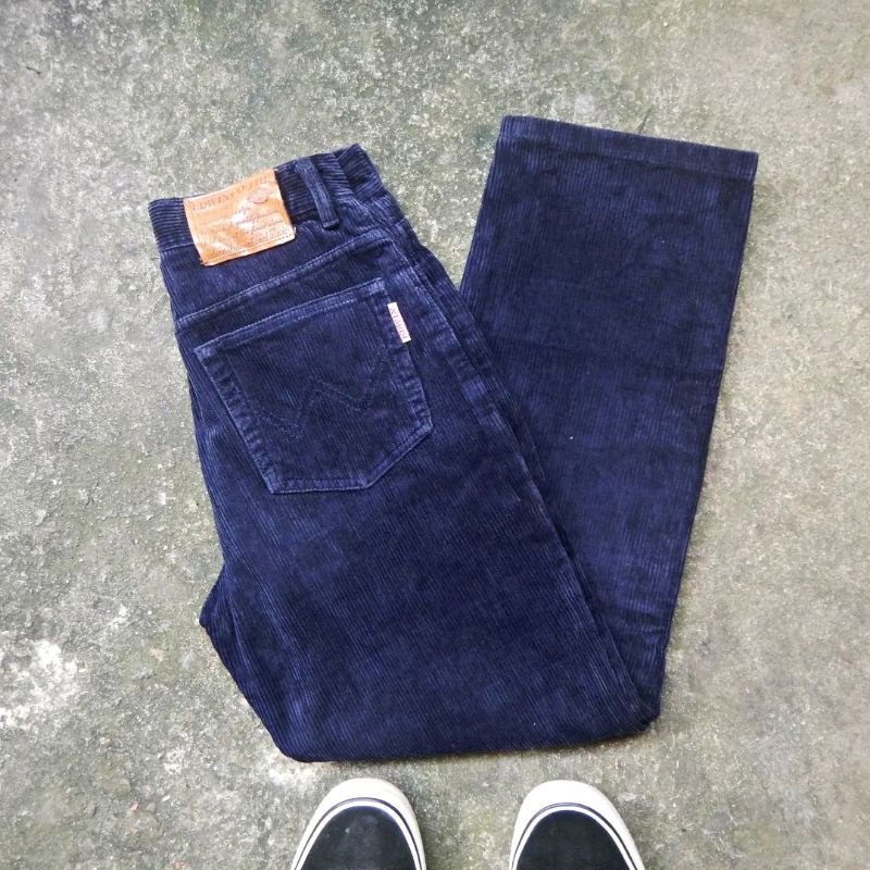 EDWIN NAVY CORDUROY LONGPANT