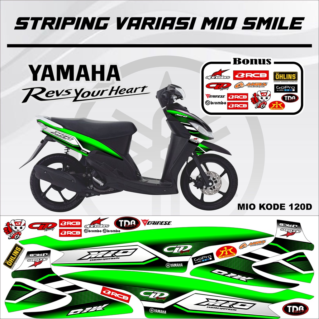 Striping Mio Smile Sticker Lis Mio Variasi kode 120