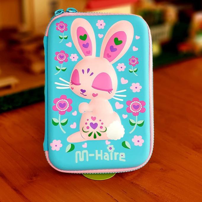 

Promo !!!! Termurah !!! Tempat pensil Alat tulis smiggle lookalike EVA Hardcase Lovely bunny - Biru