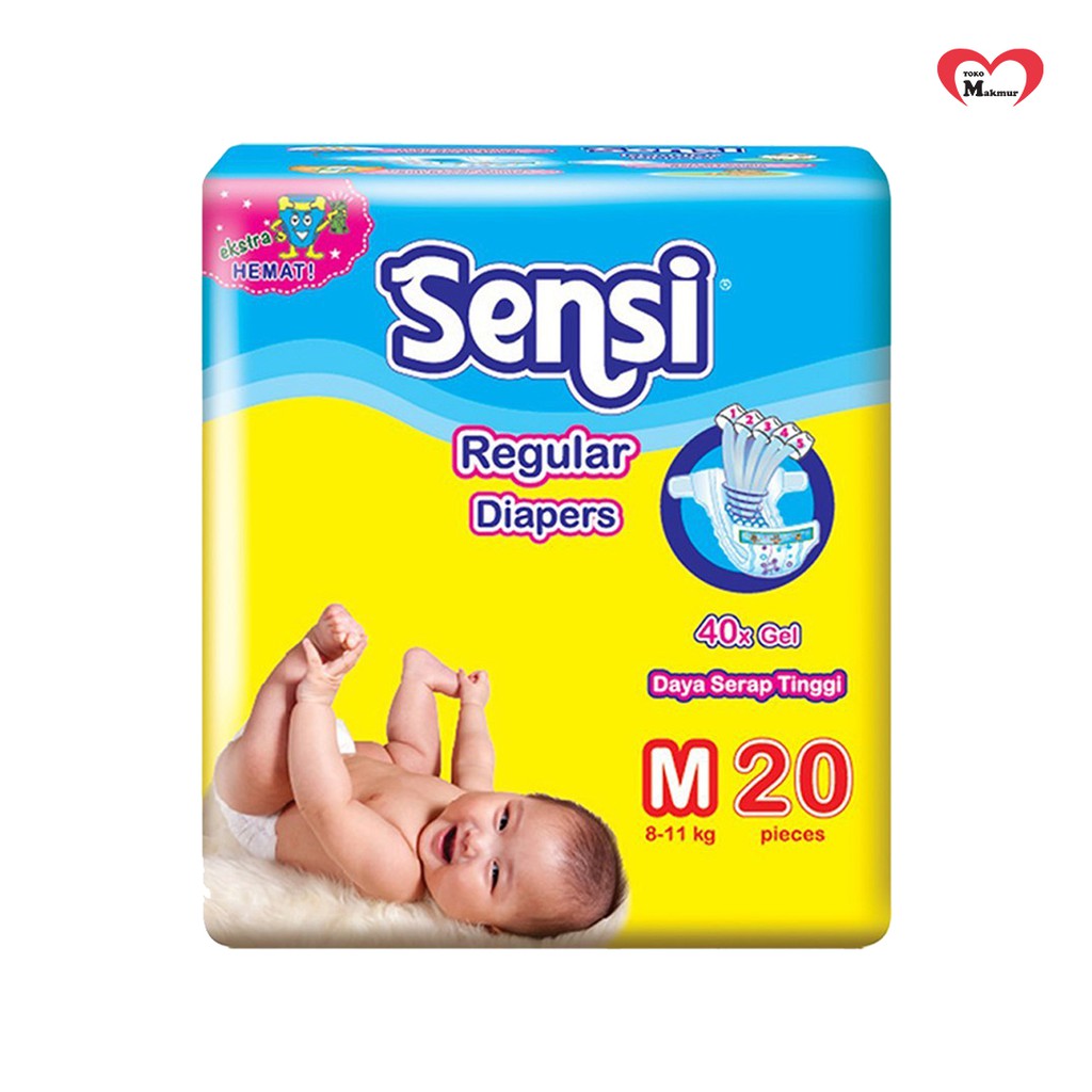 Sensi Perekat Diapers S20/M20/L20/Xl16 / Toko Makmur Online