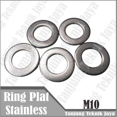10 PCS Ring Plat Stainless M10/ Ring Plat Stainlis M10/ Ring Plat Stenlis  M10 sus 304 murah