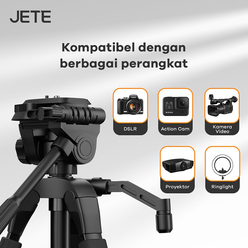 Tripod Kamera Tripod Vlog | Tripod Professional Kamera DSLR/Kamera Video JETE H11