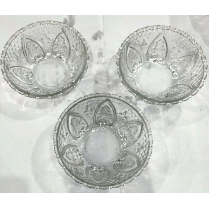 [ 6 Pcs ] Enam Pcs Mangkok Cuci Tangan - Mangkok Kobokan - Mangkok Saus Kaca