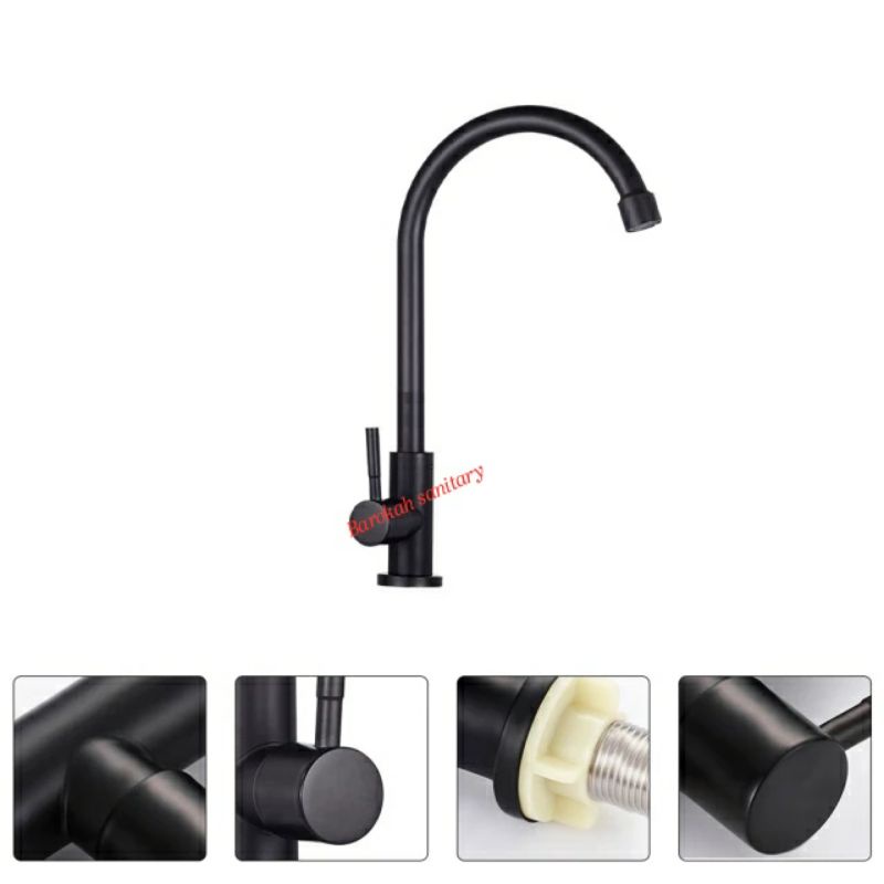 kran cuci piring tanam keran cuci piring hitam