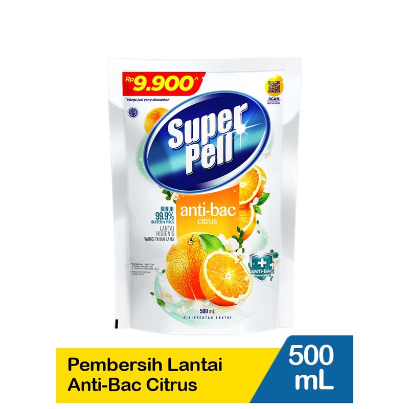 SUPER PELL ANTIBACTERIAL CITRUS REF 500ML