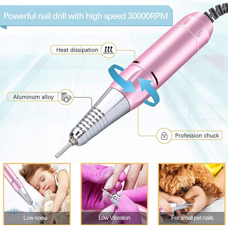 Alat Kikir Kuku Elektrik 101 Mesin Kikir Kuku Elektrik Electric Nail Drill Rechargeable 20w 30000rpm