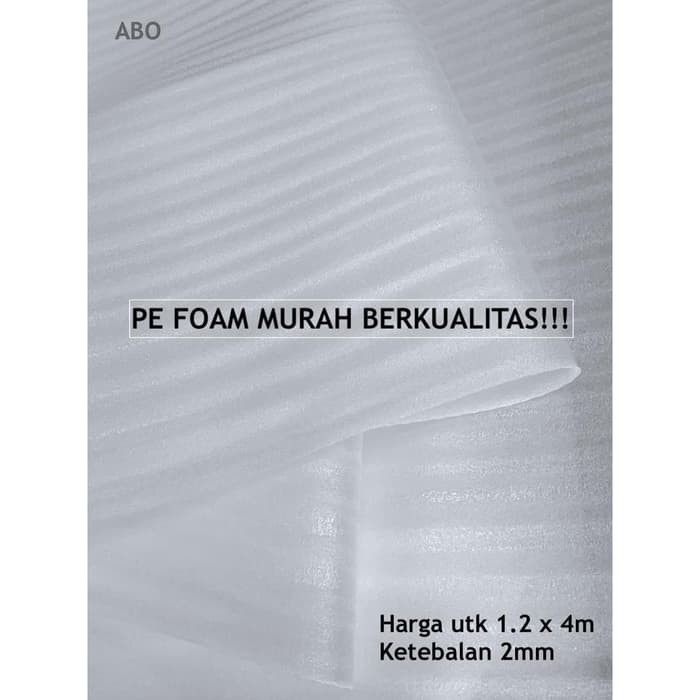 

Busa PE Foam Sheet 1mm-5mm (1.2x4m) Packing Kemasan wrapping (foamsheet)