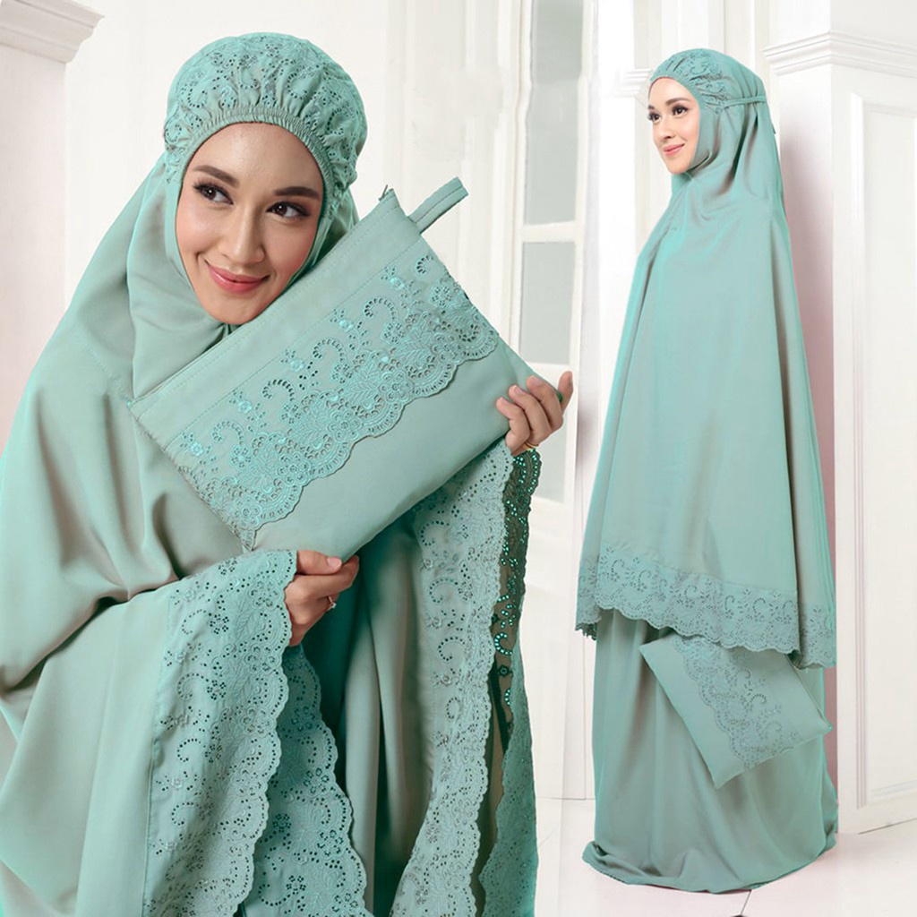 MUKENA KHADIJAH PREMIUM || MUKENA KATUN DEWASA