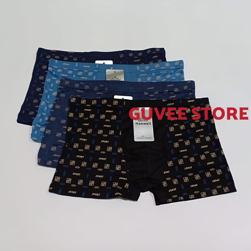 celana dalam boxer pria laki laki dewasa haswell L