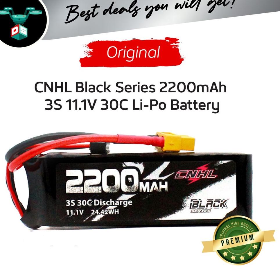 Telah Hadir.. Battery Lipo 3s 2200mah 30c CNHL Black Series Promo Price Termurah