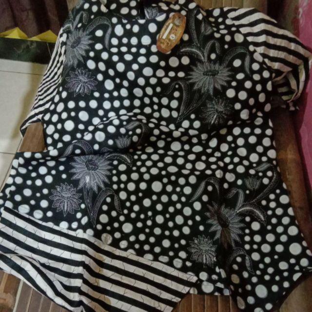 Batik Dolby Dolbi Dobby Doby Tenun Sutra Tulis Katun Atbm Baron Atasan Batik Wanita Sogan Srg308