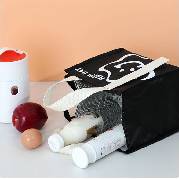 Tas Bekal Makan Motif Lucu dengan lapisan insulasi Alumunium Foil Lunch Bag - TM025