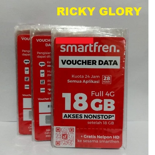 VOUCHER SMARTFREN 18 GB NONSTOP