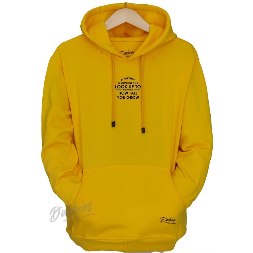 sweater hoodie look up to 2022 warna kuning original brand darkness jaket pria hodie terbaru jumper 