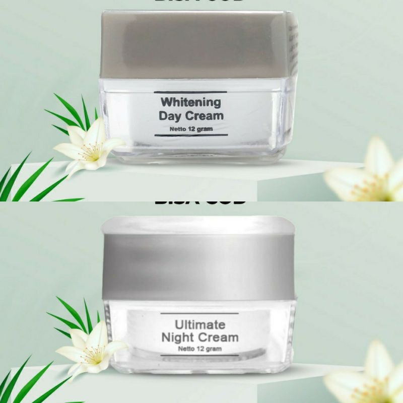 TERMURAH [PAKET 2 IN 1] Ms Glow Paket Whiteing Day Cream Dan Ultimate Night Cream - menghilangkan Fl