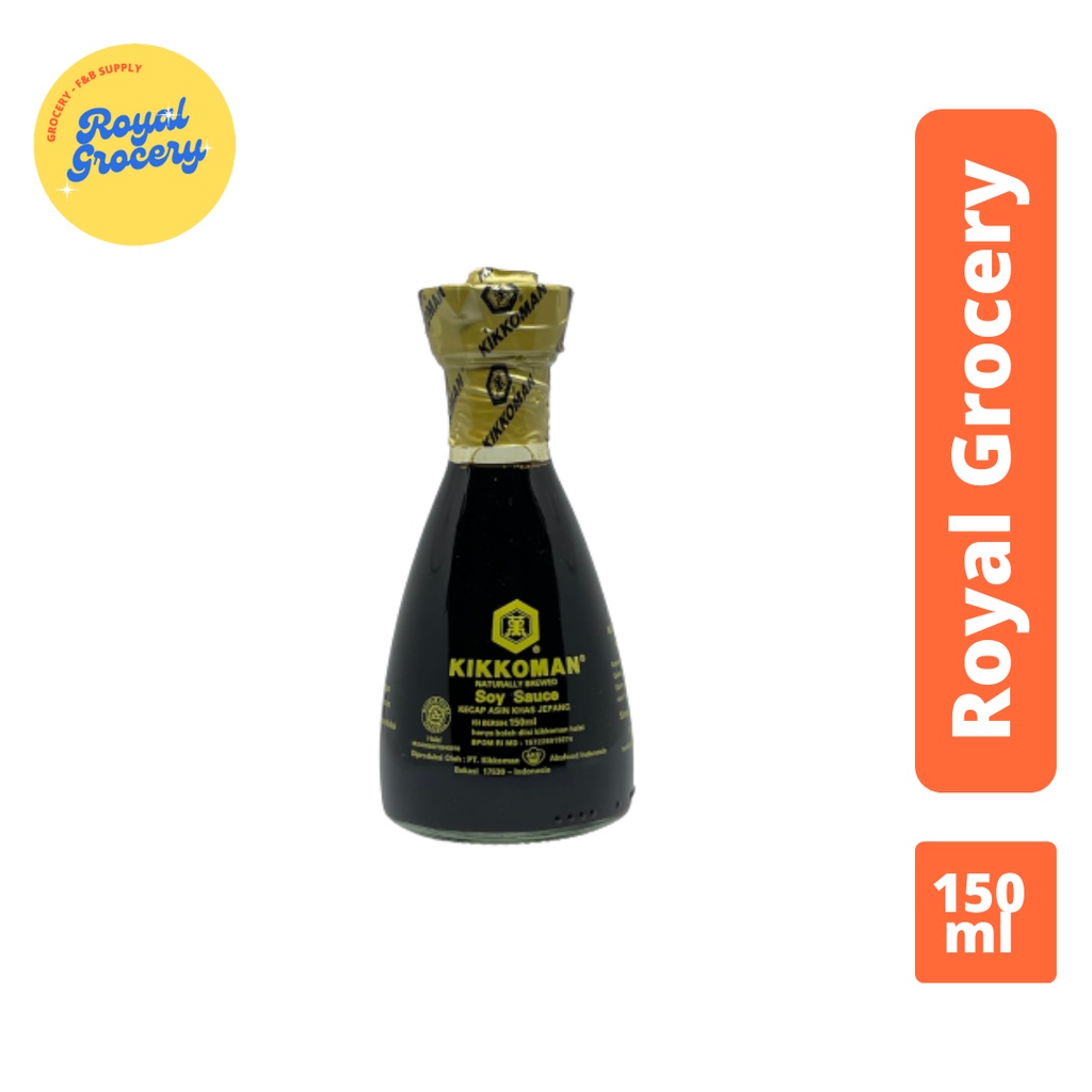 

Kikkoman Kecap Asin / Shoyu Soy Sauce Sushi Jepang Halal 150ml