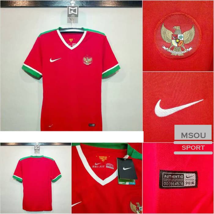 Jual Jersey Indonesia home Timnas AFF 2016 BORDIR Murah