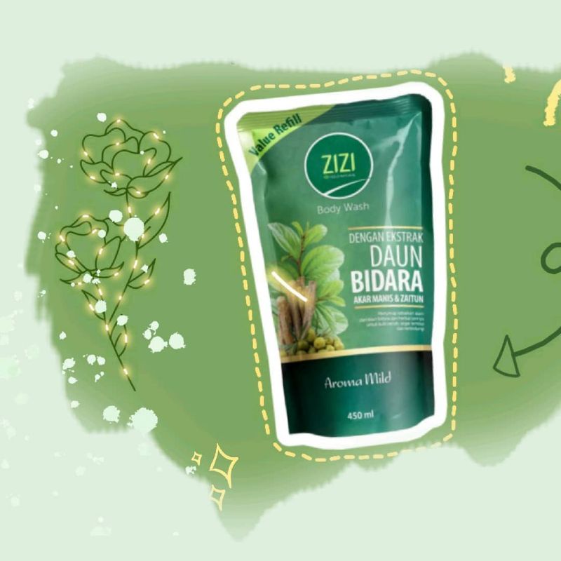 Zizi Body Wash Sabun Cair Bidara 450 ml