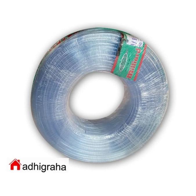 1 Roll Selang Air Transparan (Tr) 3/16 Pvc Milliard 100M / 1 Roll