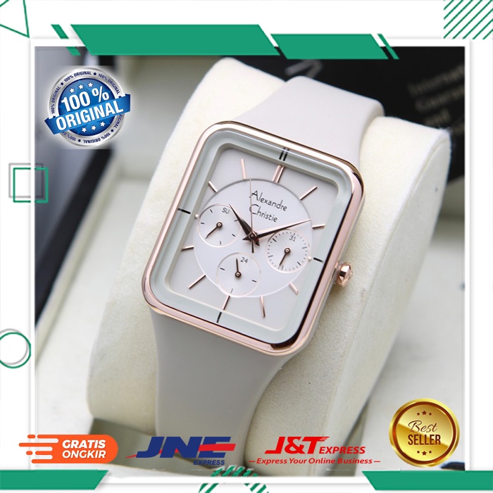 JAM TANGAN ALEXANDRE CHRISTIE ALEXANDER CHRISTIE WANITA CEWEK ORIGINAL ORI AC 2744 ROSEGOLD GREY