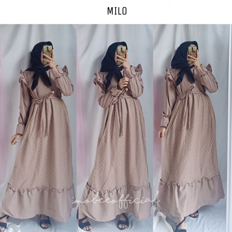 DRESS PRINCESSA // GAMIS TILE DOTTY //MAXY RUFFLE TILE