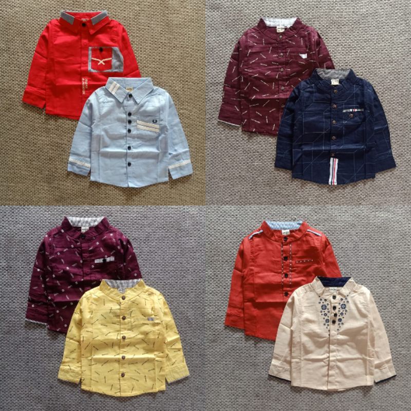 SIZE S KEMEJA USON ANAK BABY COWOK BOY KOKO TANGAN PANJANG