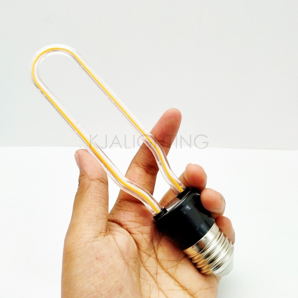 LAMPU EDISON LED LONJONG 4W WATT KUNING LAMPU CAFE