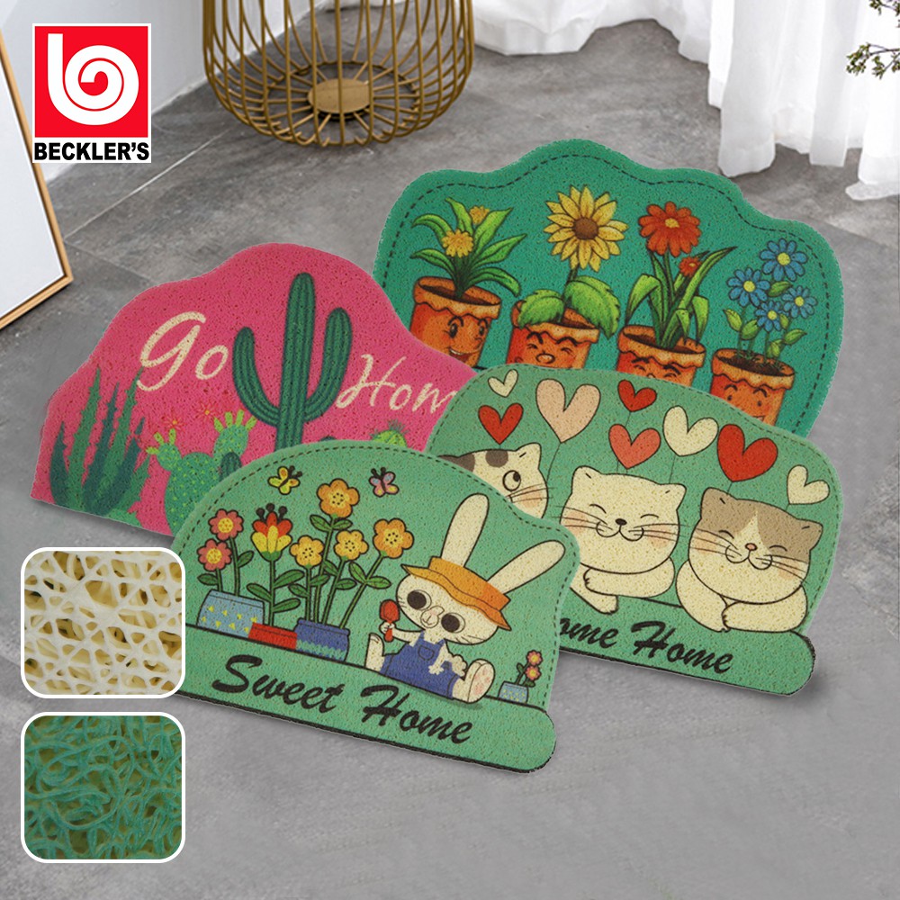 Keset Mie / Keset Kartun Welcome Bihun Motif LUCU Bahan PVC ANTISLIP UK 40X60CM