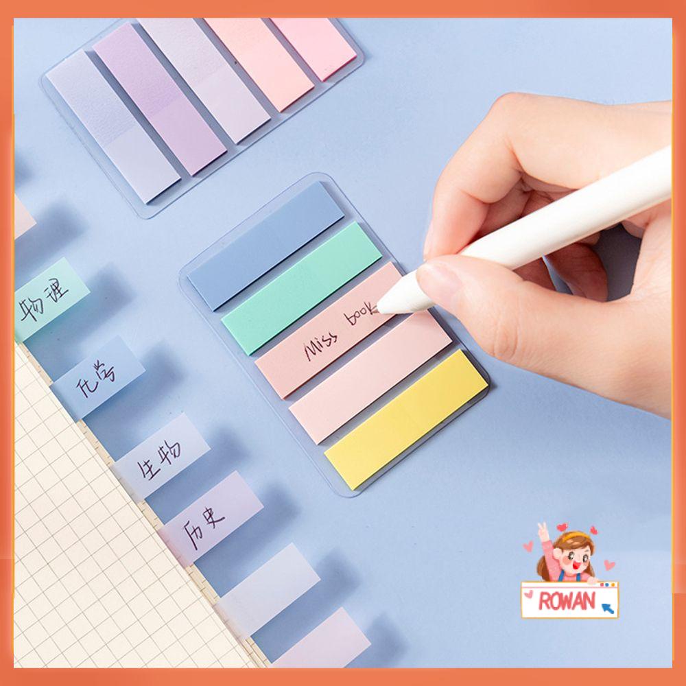 Row 125 Lembar Sticky Note / Memo Pad / Pembatas Buku Motif Morandi Untuk Stationery Kantor