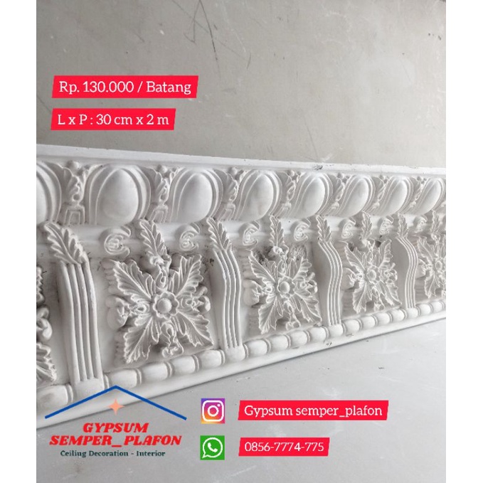 List Profil Gypsum Motif HILTON | Lis Plafond Gipsum Termurah | Gypsum Semper