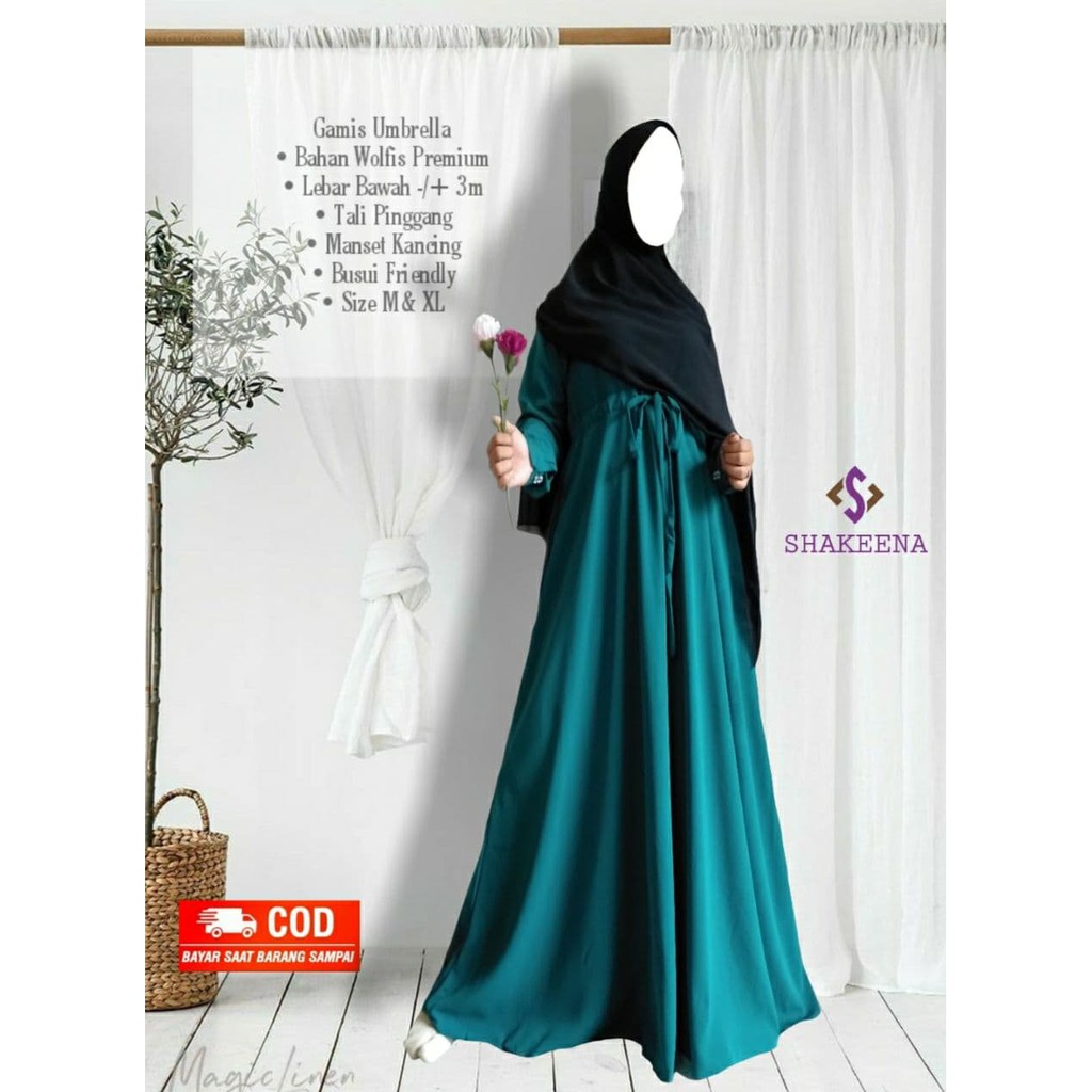 gamis wolfis / gamis wolvis umbrella / gamis syari B12