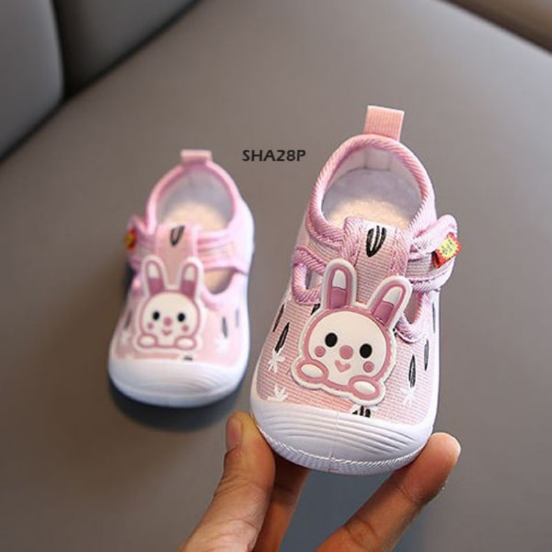 Sepatu Bayi Bunyi Cit cit, Sepatu Lampu LED warna warni, Sound shoes