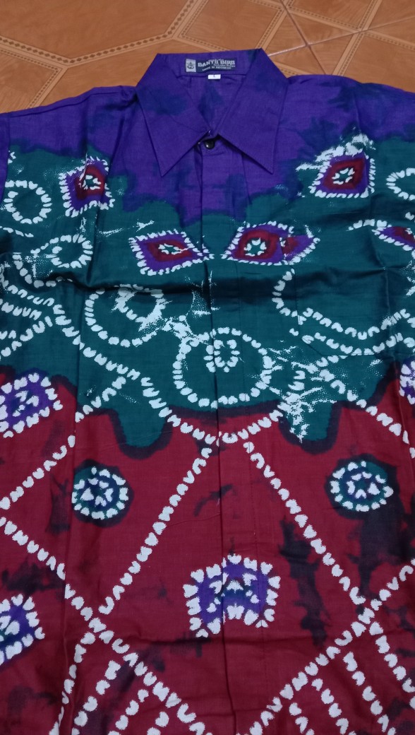Kemeja Batik - Ppbtk07 Modern  Panjang Casual Modis Trendy Masa Kini M L Xl Asli Pekalongan